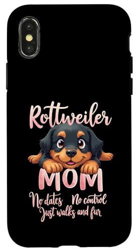 Lustiges Rottweiler Mom Dog Rottie Mama Humor Zitat Hülle für iPhone X/XS Lustiges Rottweiler Mom Dog Rottie Mama Humor Zitat Hülle für iPhone X/XS von Rottweiler Fun Designs