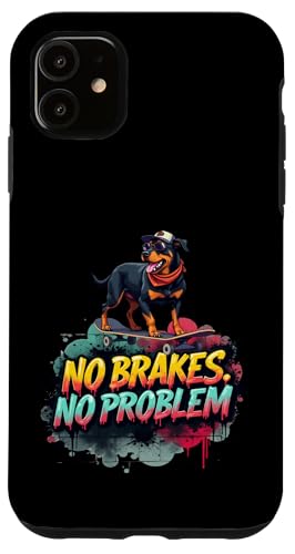 Lustiges Skateboard-Geschenk für Rottweiler-Hundebesitzer Hülle für iPhone 11 Lustiges Skateboard-Geschenk für Rottweiler-Hundebesitzer Hülle für iPhone 11 von Rottweiler Fun Designs