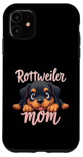 Rottweiler Mama Hund Rottie Mama Süßer Welpe Hülle für iPhone 11 von Rottweiler Fun Designs