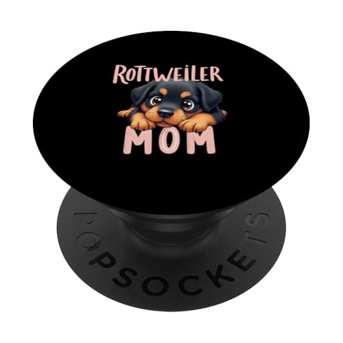 Rottweiler Mama Hund Rottie Mama Süßer Welpe PopSockets Klebender PopGrip Rottweiler Mama Hund Rottie Mama Süßer Welpe PopSockets Klebender PopGrip von Rottweiler Fun Designs