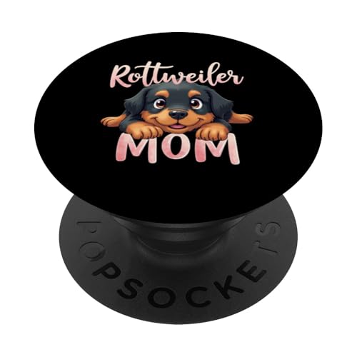 Rottweiler Mama Hund Rottie Mama Süßer Welpe PopSockets Klebender PopGrip Rottweiler Mama Hund Rottie Mama Süßer Welpe PopSockets Klebender PopGrip von Rottweiler Fun Designs