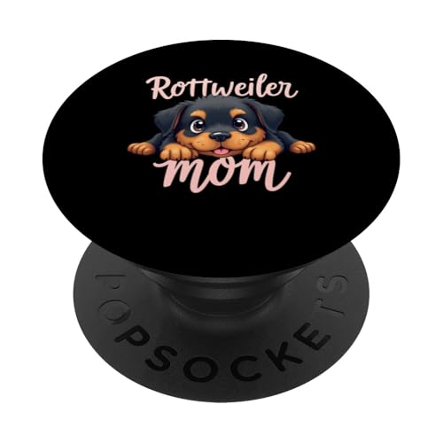 Rottweiler Mama Hund Rottie Mama Süßer Welpe PopSockets Klebender PopGrip Rottweiler Mama Hund Rottie Mama Süßer Welpe PopSockets Klebender PopGrip von Rottweiler Fun Designs