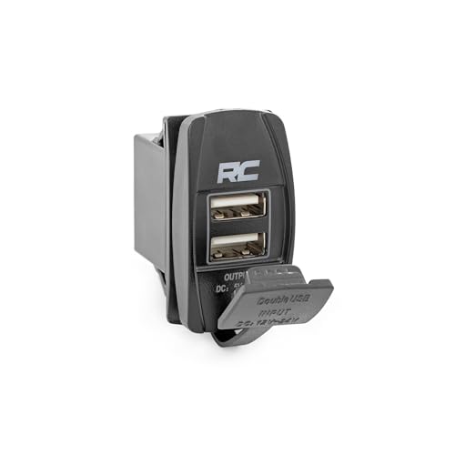 Rough Country USB-Schalter-Einsatz, 5,1 x 2,5 cm, mit Logo, blaue Hintergrundbeleuchtung Rough Country USB-Schalter-Einsatz, 5,1 x 2,5 cm, mit Logo, blaue Hintergrundbeleuchtung von Rough Country