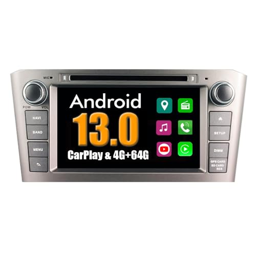 RoverOne Android System Autoradio für Toyota Avensis T25 2003-2008 mit Multimedia DVD Stereo GPS Navigationsradio Bluetooth USB Mirror Link von RoverOne