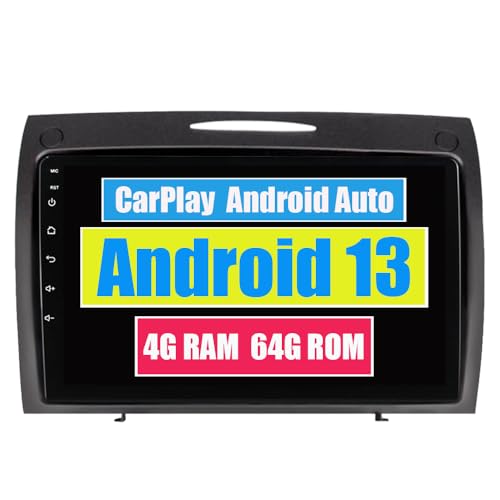 RoverOne Autoradio CarPlay Haupteinheit für Mercedes Benz SLK-Klasse SLK Klasse R171 2004-2011 Android Auto Touchscreen Sat Navi Bluetooth WiFi Radio Player von RoverOne
