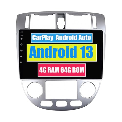 RoverOne Car Stereo CarPlay Head Unit for Chevrolet Lacetti J200 2004-2013 for Buick Excelle Hrv 2004-2013 for Gentra 2 2013-2015 Android Auto Sat Navi Bluetooth WiFi Radio Player (B Modell) von RoverOne