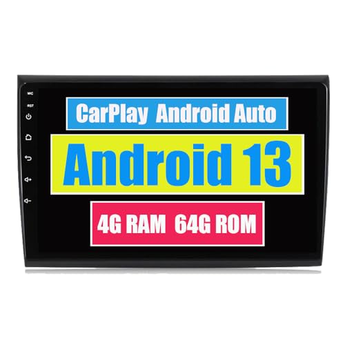 RoverOne Car Stereo CarPlay Head Unit for Fiat Bravo 198 2 II 2007-2014 Android Auto Touch Screen Sat Navi Bluetooth WiFi Radio Player von RoverOne
