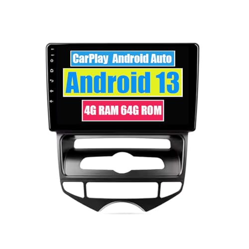 RoverOne Car Stereo CarPlay Head Unit for Hyundai IX20 2010 2011 2012 2013 2014-2019 Android Auto Touch Screen Sat Navi Bluetooth WiFi Radio Player (For Automatic Airconditioner) von RoverOne