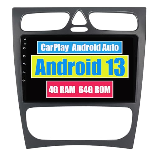 RoverOne Car Stereo CarPlay Head Unit for Mercedes Benz C Class S203 CL203 W203 2000-2004 Android Auto Touch Screen Sat Navi Bluetooth WiFi Radio Player RoverOne Car Stereo CarPlay Head Unit for Mercedes Benz C Class S203 CL203 W203 2000-2004 Android Auto Touch Screen Sat Navi Bluetooth WiFi Radio Player von RoverOne