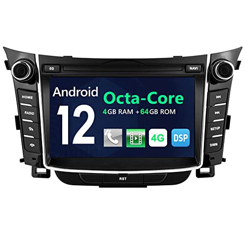 Roverone Android System 7 Zoll Doppel DIN Autoradio GPS für Hyundai i30 2012 2013 2014 mit Navigation Radio Stereo DVD Bluetooth SD USB Touch Bildschirm von RoverOne