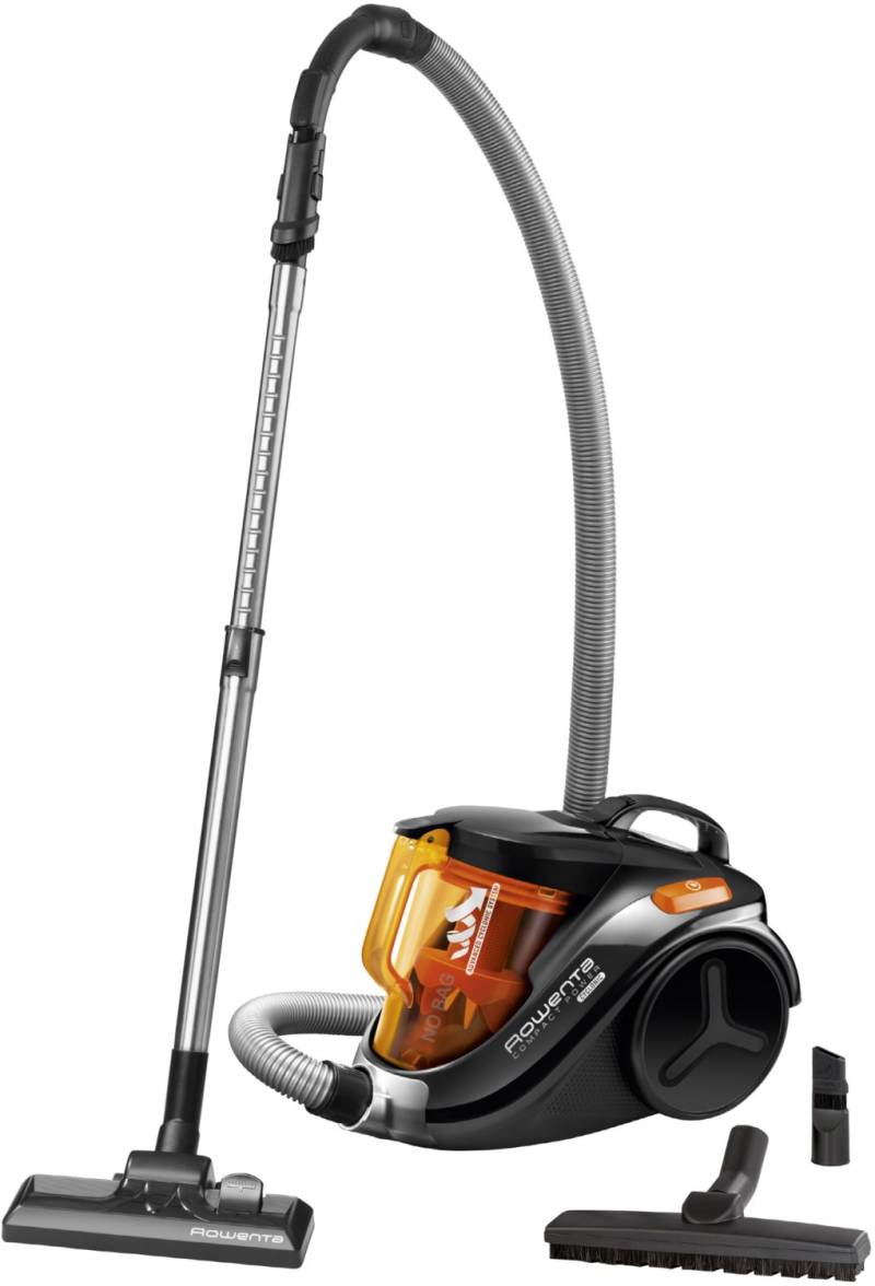 RO3753 Compact Power Cyclonic Bodenstaubsauger schwarz/orange von Rowenta