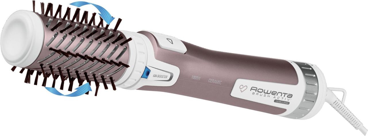 Rowenta Brush Activ Premium Care Heiß-Haarstyler 1000W 1.8m Pink - Weiß (CF9540) von Rowenta