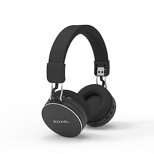 Roxel H600-BT Kabellose Kopfhörer mit Mikrofon - BT-Kopfhörer am Ohr, Stereo-Sound, Freisprechanrufe, faltbares leichtes Design, 18h Akkulaufzeit, 10m kabellose Entfernung von Roxel