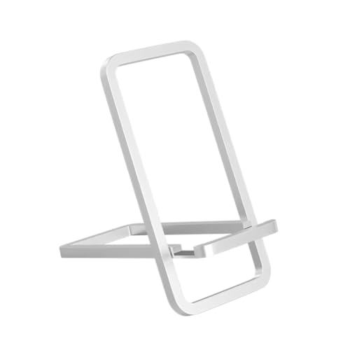 Roxvue Handyständer, Desktop-Halter, Nachttisch, Faltbar, Multifunktions-Unterstützung für 4-8-Smartphones, Silber von Roxvue