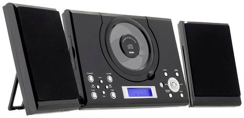 Roxx MC 201 Stereoanlage AUX, CD, UKW, Inkl. Fernbedienung, Inkl. Lautsprecherbox, Weckfunktion Schw von Roxx