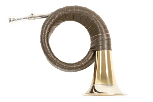 Roy Benson Fürst Pless-Horn HH-101 (Premium Messing Schallstück, 120mm Schallbecher Design, Neusilberkranz, exklusiver Stimmzug, elegante grüne Kunstlederumwicklung, inkl. Nylon Tasche) von Roy Benson