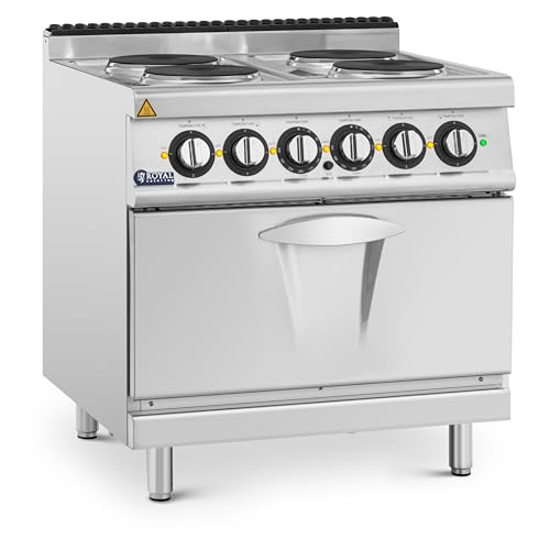 Royal Catering Elektroherd mit Backofen 13,9 kW 4 Platten aus Gusseisen Kochfläche 80 x 73 cm Pro 730 Series E-Herd mit Backofen frei stehende Herd-Backofen Kombination Royal Catering Elektroherd mit Backofen 13,9 kW 4 Platten aus Gusseisen Kochfläche 80 x 73 cm Pro 730 Series E-Herd mit Backofen frei stehende Herd-Backofen Kombination von Royal Catering