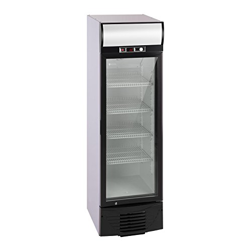 Royal Catering Flaschenkühlschrank Getränkekühlschrank mit Glastür RCGK-W278 (278 L, 210 W, 4 Einlagen, verschließbare Schwenktür, Temperaturbereich 2–8 °C) von Royal Catering