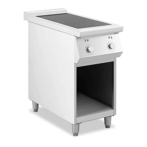 Royal Catering RCIC-8500 Induktionsherd 8500 W 2 Kochfelder bis 260 °C Edelstahl Standherd Induktion Herd Induktion Herd mit Induktionskochfeld von Royal Catering