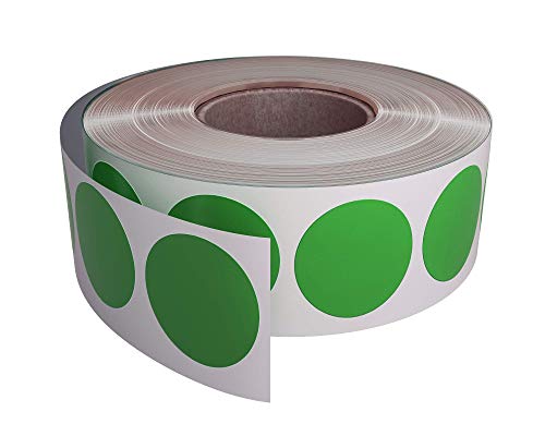 Aufkleber Grün 19 mm Sticker - in verschiedenen Farben Größe 1,9 cm Etiketten 1050 Vorteilspack von Royal Green von Royal Green