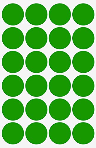 Aufkleber Grün 25 mm runde Etiketten – 2,5 cm Klebepunkte 360 Stück von Royal Green von Royal Green