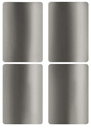Aufkleber Silber 75 mm x 50 mm rechteckige Etiketten – Größe 7,5 cm x 5 cm viereckige Sticker 200 Vorteilspack von Royal Green von Royal Green
