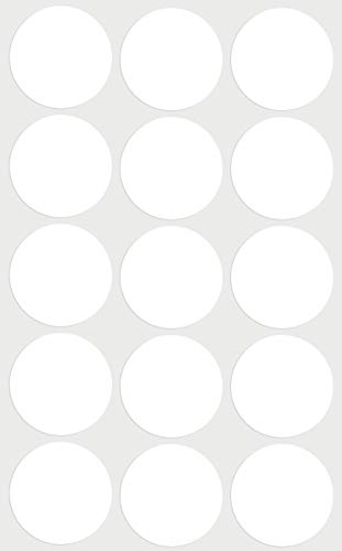 Aufkleber Weiß 30 mm Sticker – 3 cm Klebepunkte 225 Stück von Royal Green von Royal Green