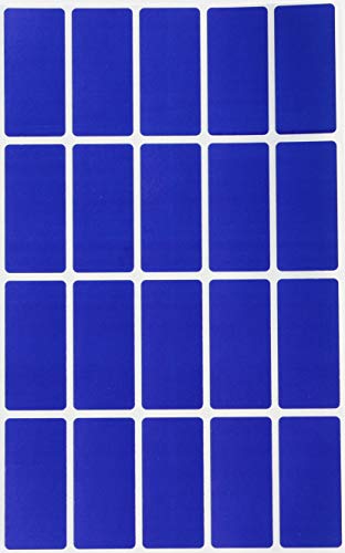 Etiketten Blau 40 mm x 19 mm Aufkleber - 4 cm x 1,9 cm viereckige Sticker 1000 Stück von Royal Green von Royal Green