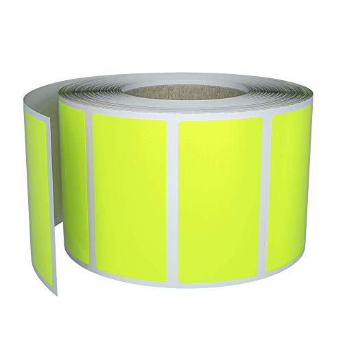 Etiketten Neon Gelb 40 x 19 mm Aufkleber – 4 x 1,9 cm Sticker 500 Stück von Royal Green von Royal Green