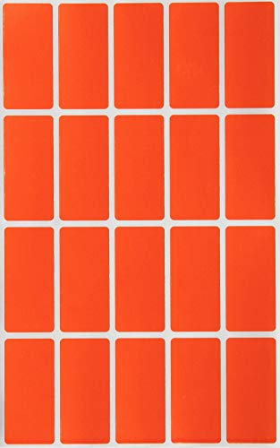 Etiketten Orange 40 mm x 19 mm Aufkleber - 4 cm x 1,9 cm viereckige Sticker 300 Stück von Royal Green von Royal Green