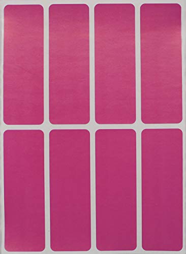 Etiketten Pink 76 mm x 25 mm Sticker – 7,5 cm x 2,5 cm viereckige Aufkleber 120 Stück von Royal Green von Royal Green