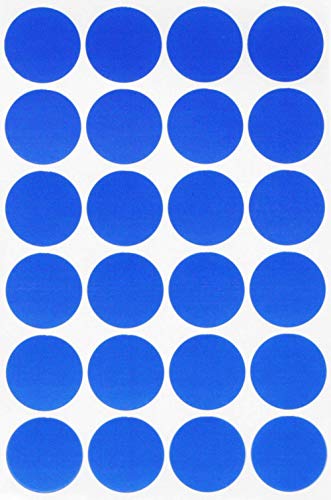 Klebepunkte Blau 25 mm runde Sticker – 2,5 cm Etiketten 360 Stück von Royal Green von Royal Green