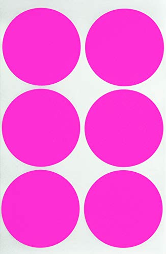 Klebepunkte Neon Pink 50 mm runde Aufkleber – 5 cm Sticker 72 Stück von Royal Green Klebepunkte Neon Pink 50 mm runde Aufkleber – 5 cm Sticker 72 Stück von Royal Green von Royal Green