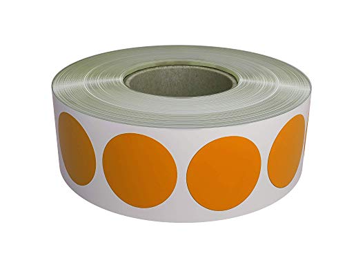 Klebepunkte Orange 19 mm Sticker – 1,9 cm Aufkleber 1050 Stück von Royal Green von Royal Green