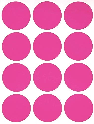 Klebepunkte Pink 38mm Aufkleber – Etiketten zur Farbcodierung Größe 3,8cm Sticker 180 Vorteilspack von Royal Green von Royal Green