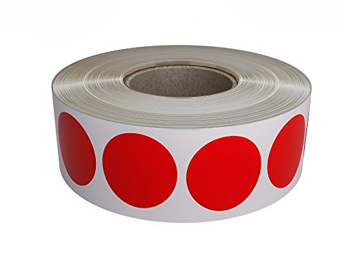 Klebepunkte Rot 19 mm Sticker – 1,9 cm Aufkleber 1050 Stück von Royal Green von Royal Green