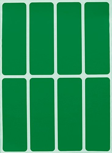 Royal Green Rechteckiger Aufkleber, farbcodiert, Schreiben auf Etiketten zum Organisieren, Umziehen und Versand, 7,6 x 2,5 cm, beschriftbare Etiketten für Zuhause, Büro und Schule, 400 Stück (Grün) von Royal Green