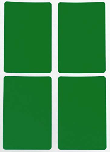 Sticker Grün 75 mm x 50 mm rechteckige Aufkleber – Größe 7,5 cm x 5 cm viereckige Etiketten 60 Vorteilspack von Royal Green von Royal Green