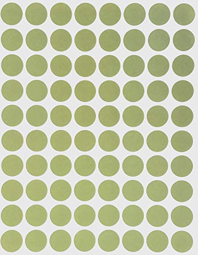 Sticker Olivgrün 13 mm runde Aufkleber - Größe 1,3 cm Klebepunkte 1200 Vorteilspack von Royal Green von Royal Green