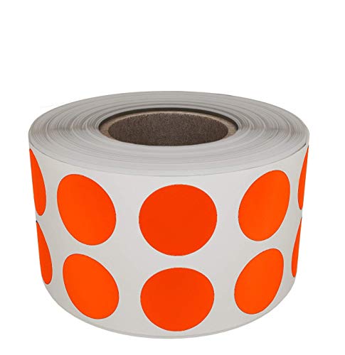 Sticker Orange 13 mm Klebepunkte – 1,3 cm Etiketten 1080 Stück von Royal Green von Royal Green