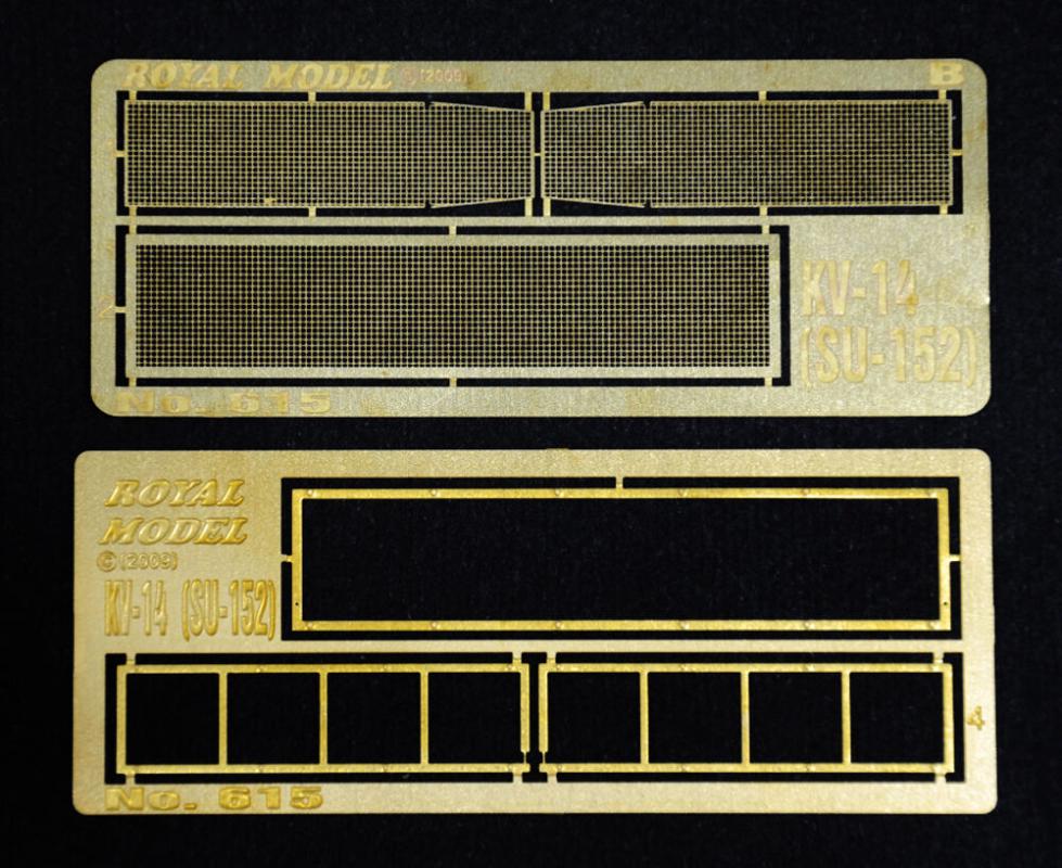 Engine grill screen KV 14 (SU-152) von Royal Model