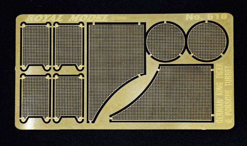 Engine grill screen Tiger II von Royal Model