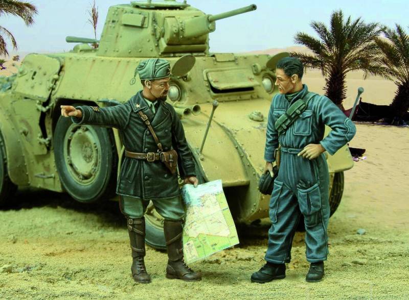 Italian Captain and tanker-WWII von Royal Model