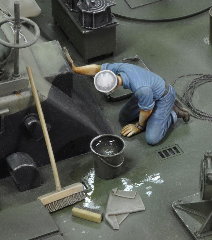 U.S. sailor who is washing-WWII von Royal Model