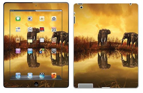 Royal Sticker, selbstklebend, für Tablet Sunset and Elephants iPad 4 von Royal Sticker