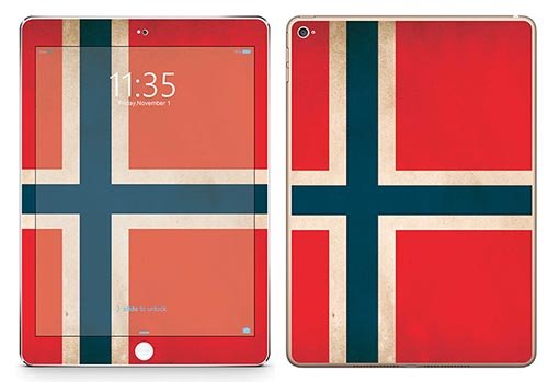 Royal Wandtattoo RS. 102210 selbstklebend für iPad Air 2, Motiv Flagge Norwegen von Royal Sticker