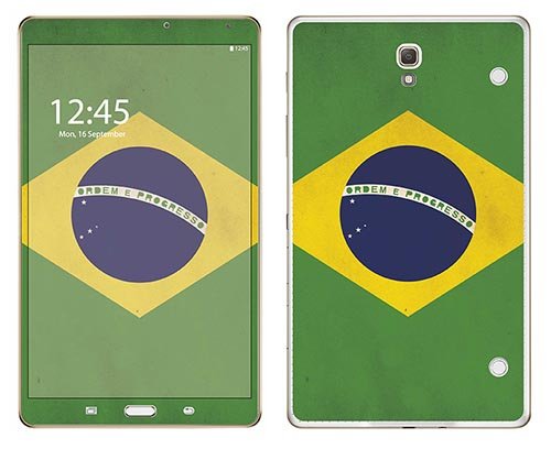 'Royal Wandtattoo RS. 115555 selbstklebend für Samsung T700 Tab S 8,4 Motiv Flagge Brasil von Royal Sticker