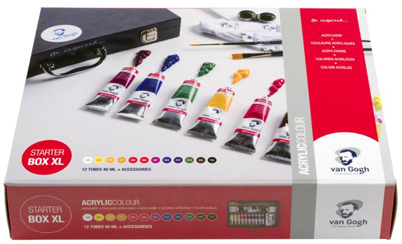 ROYAL TALENS Van Gogh Acrylfarben-Starterbox XL, 12 x 40 ml von Royal Talens