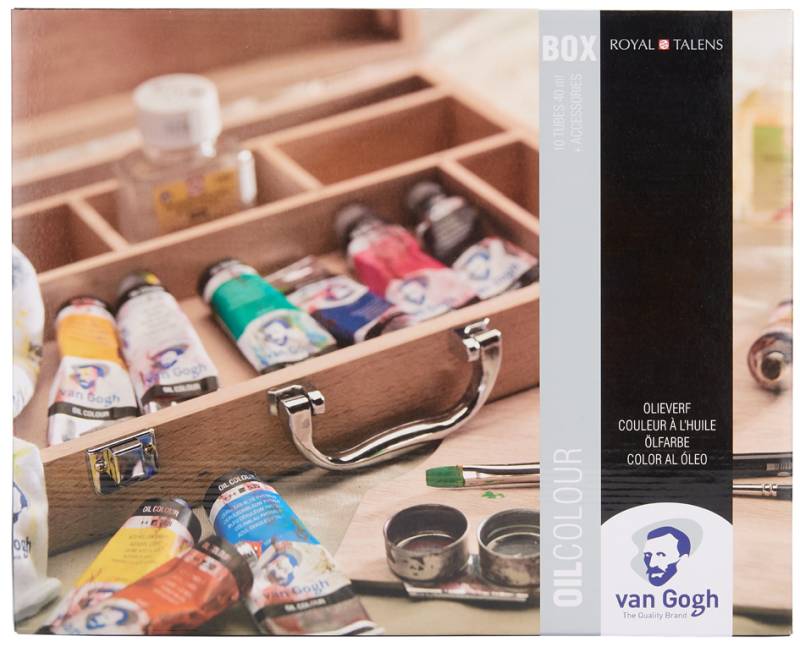 ROYAL TALENS Van Gogh Holzkoffer-Set Ölfarben Basic von Royal Talens