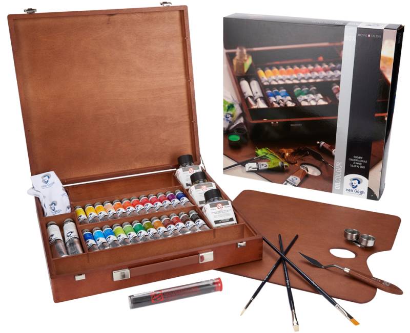 ROYAL TALENS Van Gogh Holzkoffer-Set Ölfarben Expert von Royal Talens